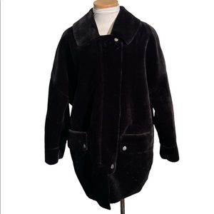 Free People Black Faux Fur Lindsay Coat New without tags Size XS